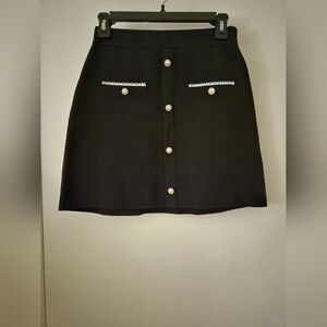 Maje black mini skirt